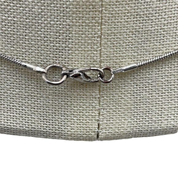 Silver Plated Snake Chain Necklace 18" Lobster Clasp Simple Layering Jewelry - Picture 3 of 5